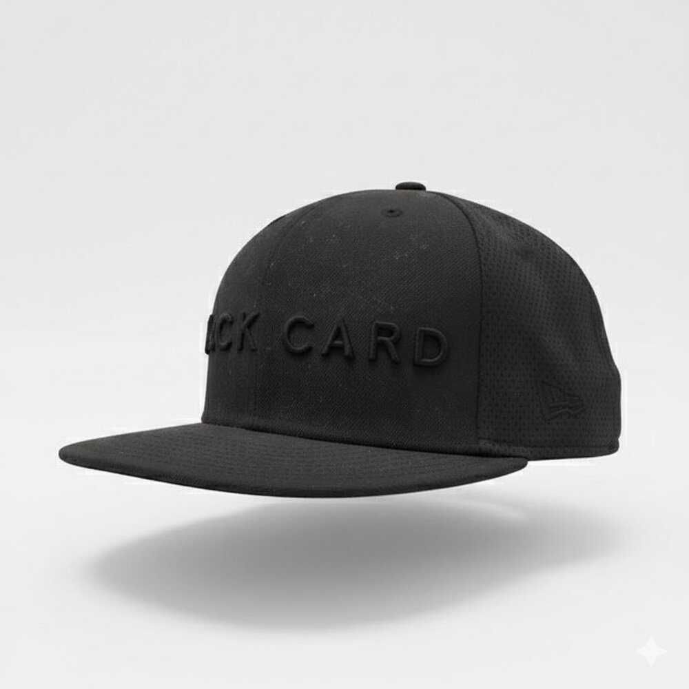 Black Card New Era Snapback All Black Vintage